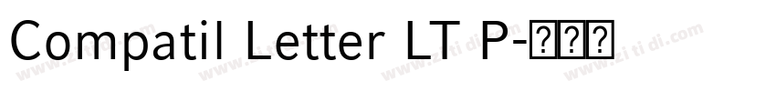 Compatil Letter LT P字体转换